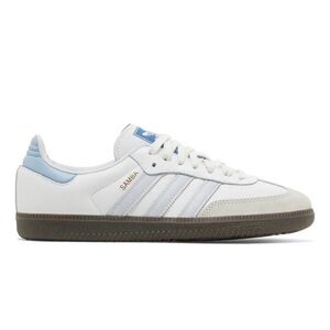 Adidas Samba OG 'White Halo Blue' White and Blue Unisex Shoes